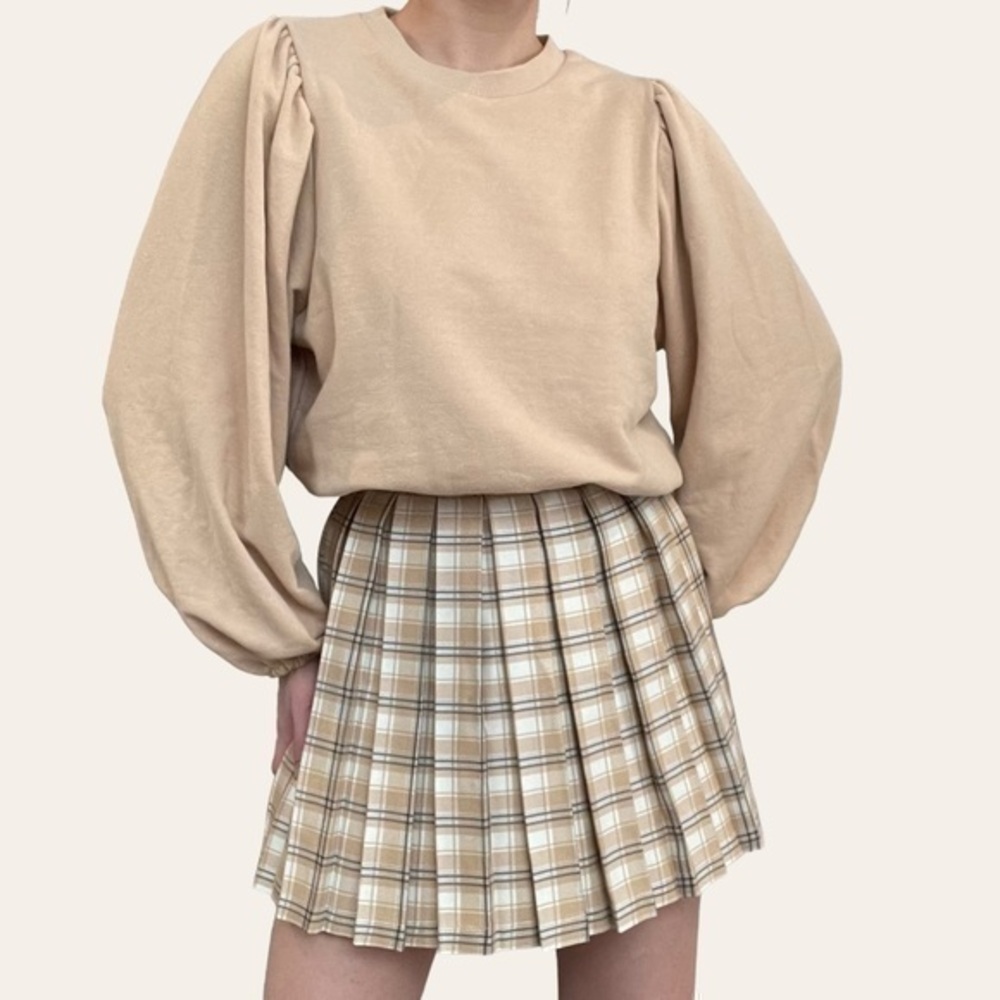 Forever 21 Puff Sleeve Scrunch Waist Crop Top 💕